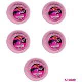 Roll-Up Kullan At Renkli Pembe Parti Davet Plastik Tabak - 22 Cm. - 25 Adetlik 5 Paket