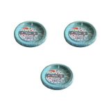 Roll-Up Kullan At Renkli Turkuaz Parti Davet Plastik Tabak - 22 Cm. - 25 Adetlik 3 Paket