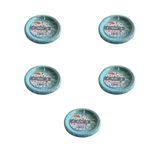 Roll-Up Kullan At Renkli Turkuaz Parti Davet Plastik Tabak - 22 Cm. - 25 Adetlik 5 Paket