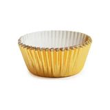Roll-Up Muffin Kek Kapsülü Altın Ince Mini 100 Adet