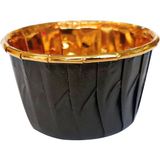 Roll-Up Muffin-Kek Kapsülü Siyah-Altın 25li | Cupcake Kalıbı, Kağıt Muffin Kapsülü, Kek Kalıbı, Muffin Cup