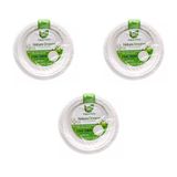 Roll-Up Nature Ekolojik Karton Kağıt Parti Tek Kullanımlık Tabak - 22 Cm. - 50 Adetlik 3 Paket