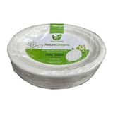 Roll-Up Nature Ekolojik Karton Kağıt Tek Kullanımlık Oval Tabak - 20X26 Cm. - 25 Adetlik 1 Paket