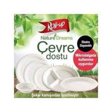 Roll-Up Nature Ekolojik Karton Kağıt Tek Kullanımlık Tabak - 26 Cm. - 50 Adetlik 10 Paket