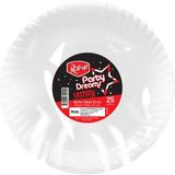 Roll-Up Party Dreams Karton Tabak Beyaz 25'li 22 cm 5 Adet