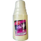 Roll-Up Party Dreams Parti Davet Piknik Renkli Plastik Sert Mika Bardak - Sarı - 25'Li Paket