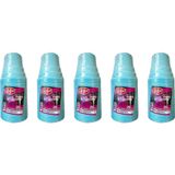 Roll-Up Party Dreams Parti Davet Piknik Renkli Plastik Sert Mika Bardak - Turkuaz - 25'Li 5 Paket