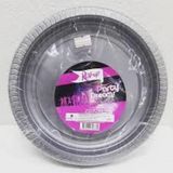 Roll-up Plastık Gümüs Renklı Partı Tabak 25 Lı Yuvarlak 22 Cm