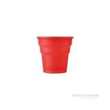 Roll-Up Plastik Meşrubat Bardağı Kırmızı 7 oz 25 Adet