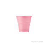 Roll-Up Plastik Meşrubat Bardağı Pembe 7 oz 25 Adet