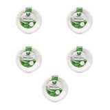 Roll-Up Roll-up Nature Ekolojik Karton Kağıt Parti Tek Kullanımlık Tabak - 18 Cm. - 50 Adetlik 5 Paket Beyaz