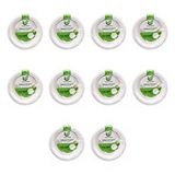Roll-Up Roll-up Nature Ekolojik Karton Kağıt Parti Tek Kullanımlık Tabak - 22 Cm. - 50 Adetlik 10 Paket Beyaz