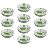 Roll-Up Roll-up Nature Ekolojik Karton Kağıt Tek Kullanımlık Oval Tabak - 20x26 Cm. - 50 Adetlik 10 Paket Beyaz