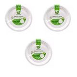 Roll-Up Roll-up Nature Ekolojik Karton Kağıt Tek Kullanımlık Tabak - 26 Cm. - 50 Adetlik 3 Paket Beyaz