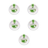 Roll-Up Roll-up Nature Ekolojik Karton Kağıt Tek Kullanımlık Tabak - 26 Cm. - 50 Adetlik 5 Paket Beyaz