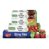 Roll-up - Streç Film - Buzdolabı Poşeti Ekonomik Mutfak Seti - Şeffaf