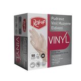 Roll-Up Vinil Muayene Eldiveni Pudrasız 50'Li 3 Adet