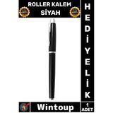 #Rollerkalem Lüks Ergonomik Profesyonel Ofis Promosyon Hediye Kutulu Şık Akışkan Roller Kalem Siyah