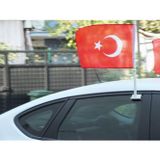 ROLLEYS Flamalı Araç Konvoy Türk Bayrağı 30 X 45 - 100 Adet