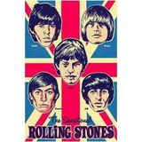 Rolling Stones Retro Duvar Dekor Müzik Poster 30x42 Çerçevesiz