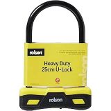 Rolson 66743 250 x 165 mm U Type Bicycle Lock , Black