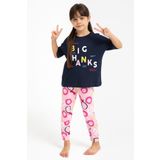 Roly Poly 2800 Big Thanks Lacivert Kız Çocuk Pijama Takımı