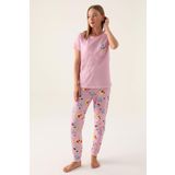 Roly Poly 3403 Callım Kadın Kısa Kol Pijama Takımı