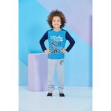 Roly Poly 7755 Turkuaz Uzun Kollu Erkek Çocuk Pijama Takımı