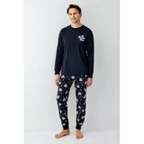 Roly Poly Erkek Aile It's Movie Time %100 Pamuk Uzun Kollu Pijama Takım