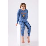 Roly Poly Erkek Çocuk Mavi Uzun Kol Pijama Takım, 4-5 Yaş, 8684053217497