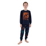 Roly Poly Erkek Çocuk Pijama Takımı, Baskılı, Lacivert, 2-3 Beden