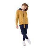 Roly Poly Erkek Çocuk Pijama Takımı, Hardal-Lacivert, 2-3 Yaş