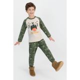 Roly Poly Erkek Çocuk Uzun Kol Roarsome Baskılı Pijama Takımı
