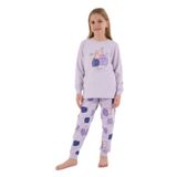 Roly Poly Kız Bebek Pijama Takımı, 2-3 Yaş, IB76850, Lila, kız-bebek