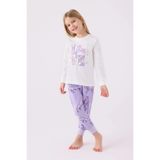 Roly Poly Kız Çocuk Beyaz Uzun Kol Pijama Takım, 2-3 Yaş, 8684053231080