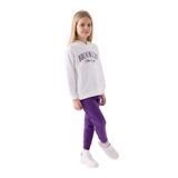 Roly Poly Kız Çocuk Eşofman Takımı, Beyaz-Mor, 14-15 Yaş