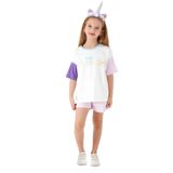 Roly Poly Kız Çocuk Krem Şortlu Takım, 2-4 Yaş, 8681255943858