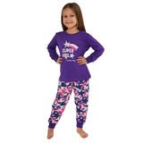 Roly Poly Kız Çocuk Mor Uzun Kol Pijama Takım, 2-4 Yaş, 8684053073925
