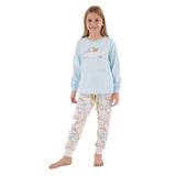 Roly Poly Kız Çocuk Pijama Takımı, 4-5 Yaş, IB76855, Mavi, kız-çocuk