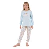 Roly Poly Kız Çocuk Pijama Takımı, 5-6 Yaş, IB76855, Mavi, kız-çocuk