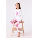 Roly Poly Kız Çocuk Pijama Takımı Krem Karanfil Rp3471-2, 2-3 Yaş, 8684053231929
