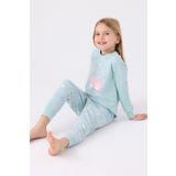 Roly Poly Kız Çocuk Pijama Takımı Su Yeşili Rp3486-2, 3-4 Yaş, 8684053261445