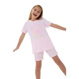 ROLY POLY Kız Çocuk Pijama Takımı, Yazlık Şort Takım, Pembe