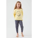 Roly Poly Kız Çocuk Pomme Apple Pamuklu Rahat Kalıp Uzun Kollu Pijama Takım