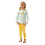 Roly Poly Kız Çocuk Sarı Pijama Takımı, 5-6 Yaş, 8684053181606