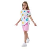 ROLY POLY Kız Çocuk Yazlık Bermuda Takım, Beyaz, 5-6 Yaş