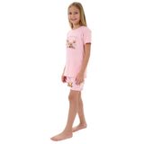 ROLY POLY Kız Çocuk Yazlık Pijama Takımı, Somon, 3-4 Yaş