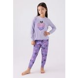 ROLY POLY RP3465-2 KIZ ÇOCUK PİJAMA TAKIMI Lila 7-8