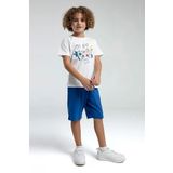 ROLY POLY RP3539-2 ERKEK ÇOCUK BERMUDA TAKIM BEYAZ 4-5