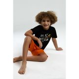 ROLY POLY RP3539-2 ERKEK ÇOCUK BERMUDA TAKIM SİYAH 2-3